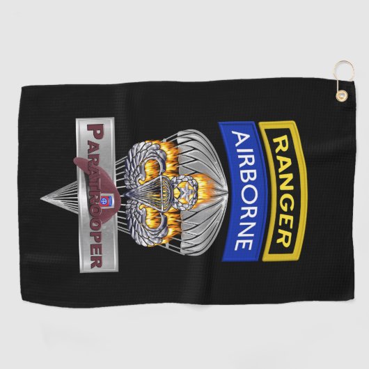 82nd Airborne Division Airborne Ranger ゴルフタオル (横)
