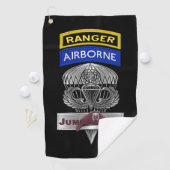 82nd Airborne Division Airborne Ranger Jumpmaster ゴルフタオル (インサイチュ)