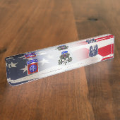 82nd Airborne Division DAD デスクネームプレート (側面)