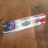 82nd Airborne Division Jumpmaster デスクネームプレート (側面)