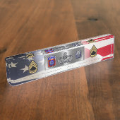 82nd Airborne Division Sergeant First Class SFC デスクネームプレート (側面)
