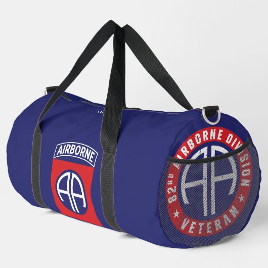 82nd Airborne Division "Veteran" Personalized ダッフルバッグ (右コーナー)