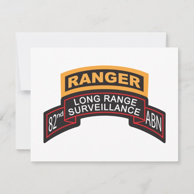 82nd Airborne LRS Scroll、Ranger Tab (正面)