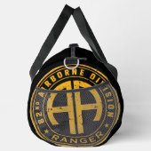 82nd Airborne Ranger Personalized Black ダッフルバッグ (右)