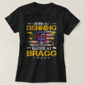 82nd Airborne Veteran Born At Ft Benning Raised Fo Tシャツ (デザイン正面)