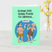 83おもしろい誕生日 カード (黄色い花)