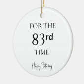 83回目の誕生日おめでとう セラミックオーナメント (左)