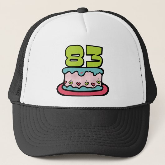 83歳お誕生日ケーキ キャップ (正面)