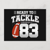83歳のタックルフットボールパーティー 83歳の誕生日 ポストカード (正面)