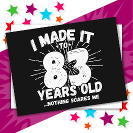 83歳の皮肉なミーム 面白い83歳の誕生日 ポストカード