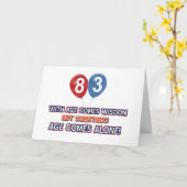 83歳の英知の誕生日デザイン カード (黄色い花)