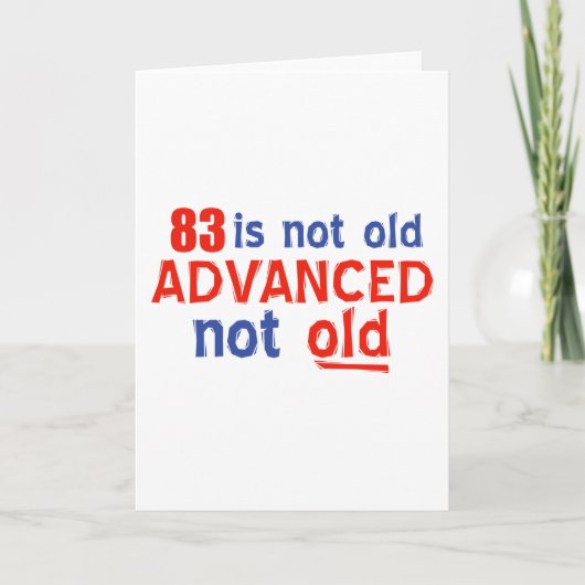 83歳の誕生日デザイン カード (正面)