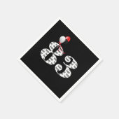 83歳の誕生日パーティーの風船 スタンダードカクテルナプキン (角)