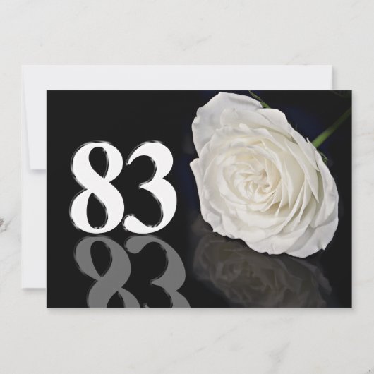 83歳の誕生日パーティー招待状 招待状 (正面)