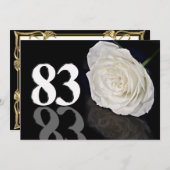 83歳の誕生日パーティー招待状 招待状 (正面/裏面)