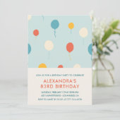 83歳の誕生日招待状バルーンモダン 招待状 (スタンド正面)