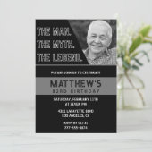 83歳の誕生日招待状ブラックザマンザレジェンド 招待状 (スタンド正面)