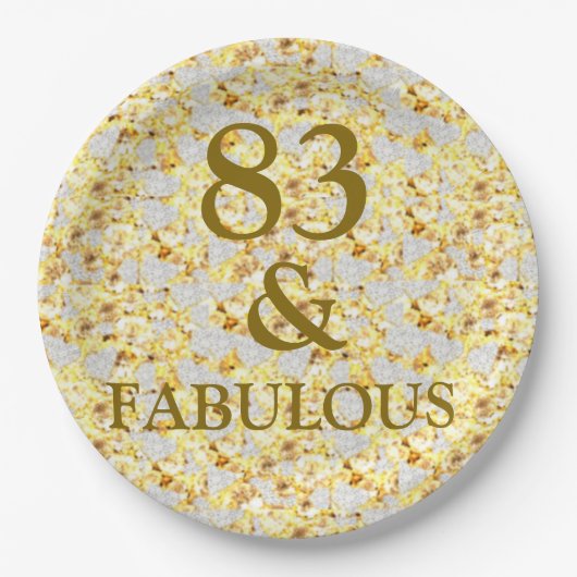 83歳の誕生日 ペーパープレート (正面)
