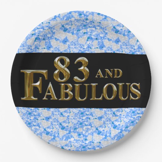 83歳の誕生日 ペーパープレート (正面)
