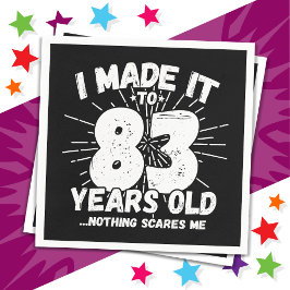 83歳皮肉ミームおもしろい83誕生日 スタンダードカクテルナプキン