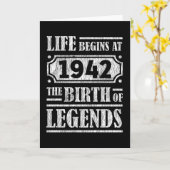 83歳1942年誕生伝説83誕生日 カード (黄色い花)