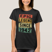 83歳Bday 1942 Epic Legend 83誕生日 Tシャツ (正面)