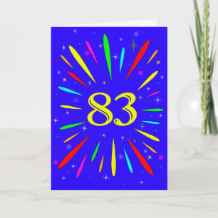 83番目の誕生日爆発カード カード