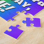 83番目の誕生日: カラフル、おもしろいレインボーパターン# 83 ジグソーパズル (側面)