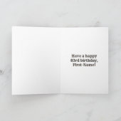 83誕生日: Country インスパイア Western  Look, Name カード (内部)