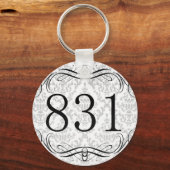 831市外局番 キーホルダー (正面)