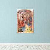 8378 Velin 745 f.1騎士馬、c.1350の キャンバスプリント (インサイチュ (ウッドフロア))