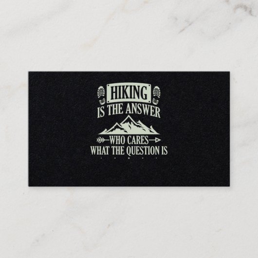 83.ハイキングハイキングは誰が何気にを答える 名刺 (正面)