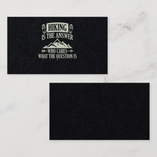 83.ハイキングハイキングは誰が何気にを答える 名刺 (正面/裏面)
