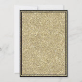 83rd Birthday Party Invitation in Black and Gold 招待状 (裏面)