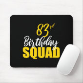 83rd Happy Birthday Squad Party Bday Family Group  マウスパッド (マウス)
