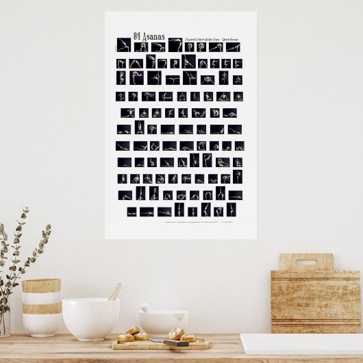 84アサナポスター ポスター (キッチン)