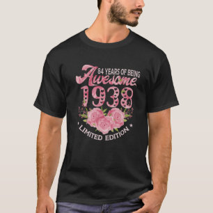 84歳のピンクヴィンテージ1938年贈答品84番目の誕生 Tシャツ