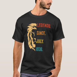 84歳の伝説1938年7月以来84歳の誕生日 Tシャツ