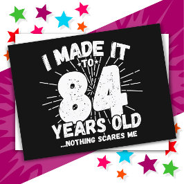 84歳の皮肉なミーム 面白い84歳の誕生日 ポストカード