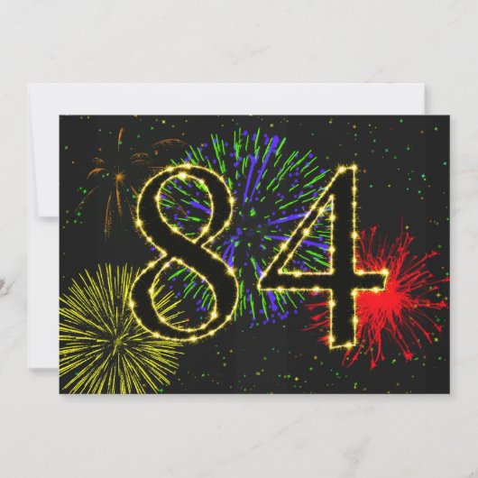 84歳の誕生日パーティー招致 招待状 (正面)