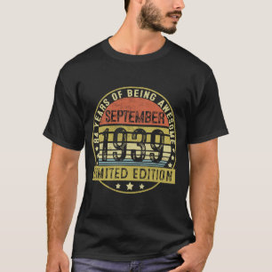 84歳ヴィンテージ1939年9月84誕生日 Tシャツ