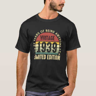 84歳ヴィンテージ1939 84誕生日 Tシャツ
