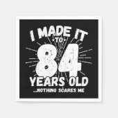84歳皮肉ミームおもしろい84誕生日 スタンダードカクテルナプキン (正面)