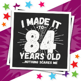 84歳皮肉ミームおもしろい84誕生日 スタンダードカクテルナプキン