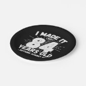 84歳皮肉ミームおもしろい84誕生日 ペーパープレート (アングル)