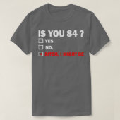 84歳誕生日84日 Tシャツ (デザイン正面)