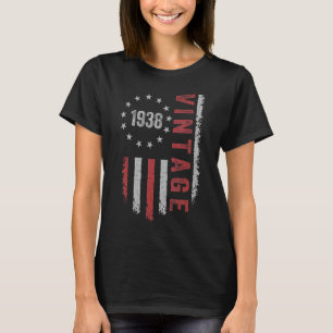 84歳1938年アメリカ国旗84誕生日 Tシャツ