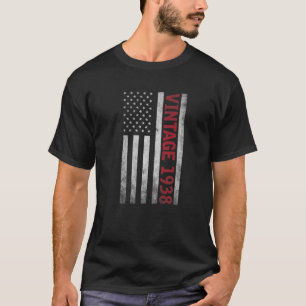 84歳84誕生日ヴィンテージ米国国旗G Tシャツ