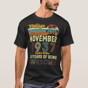 84歳84誕生日ヴィンテージ1937年11月Me Tシャツ