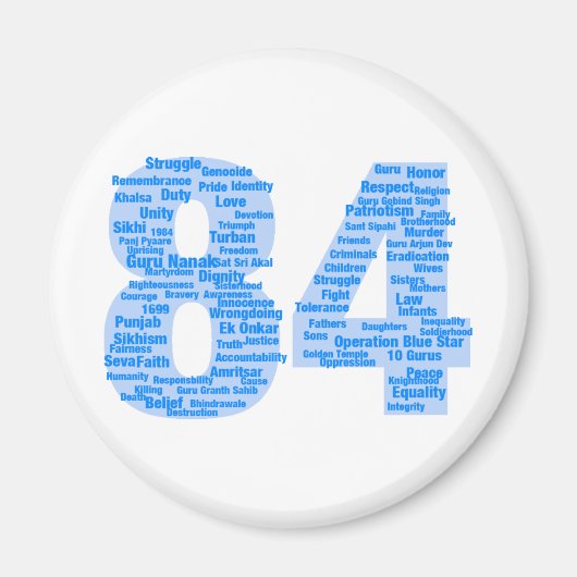 84決して～しない理忘れ由 マグネット (正面)